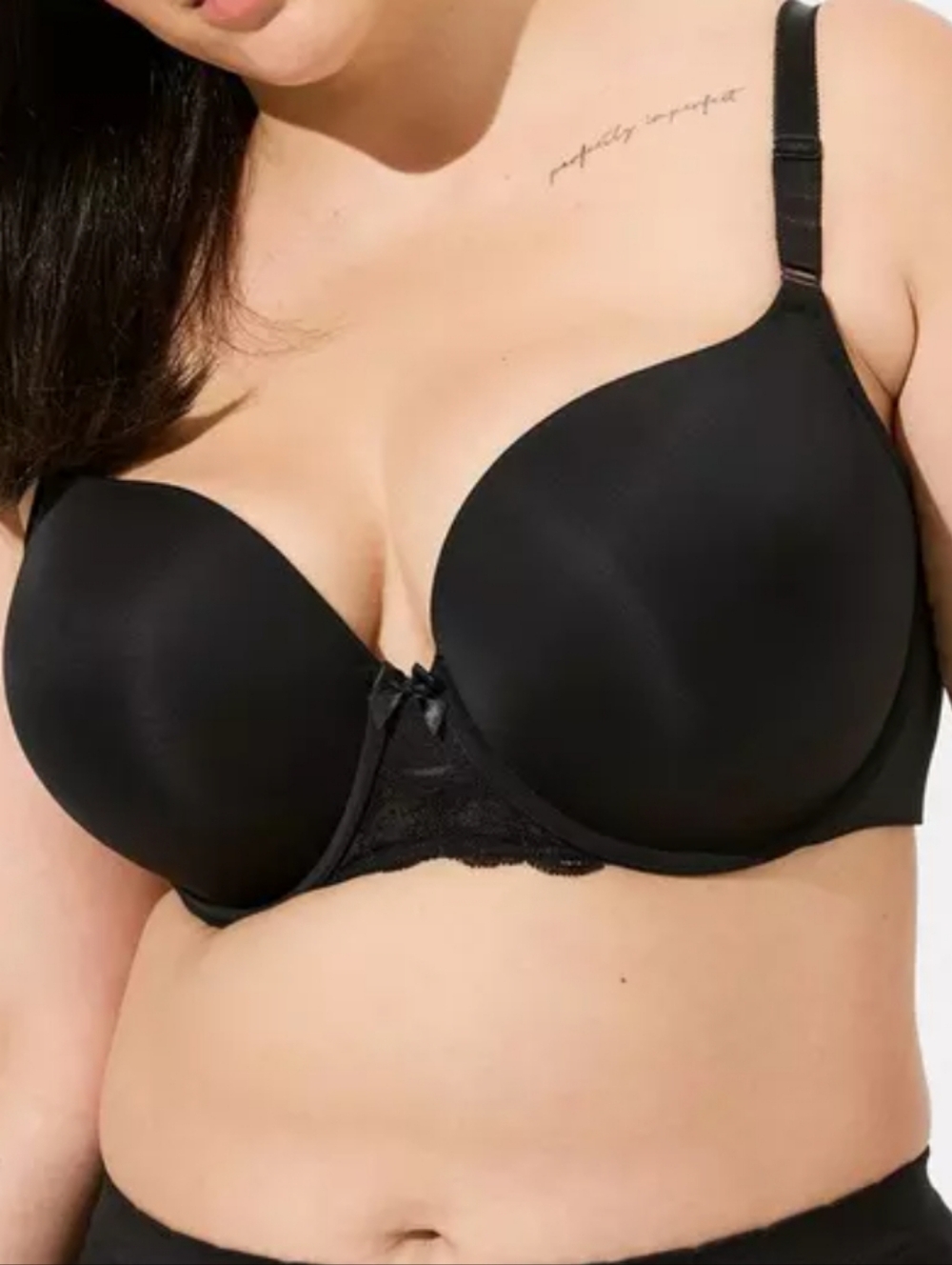 torrid Perfect Coverage Push Up Smooth Bra Black